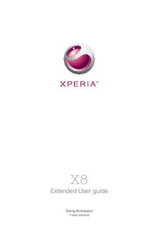 Sony Xperia X8 manual. Tablet Instructions.
